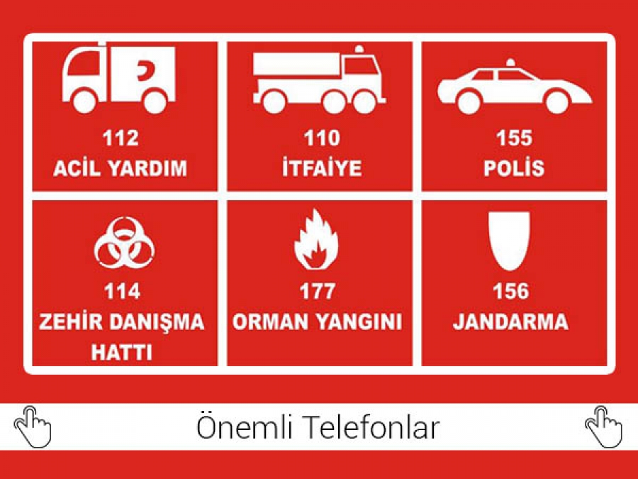 Önemli telefonlar